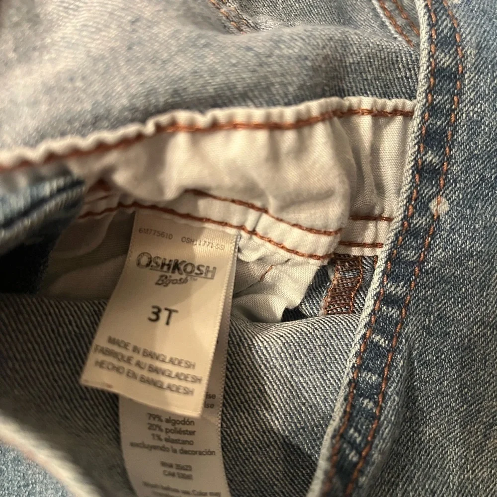 Denim Polka Dot Overalls oshkosh vestbak 3t